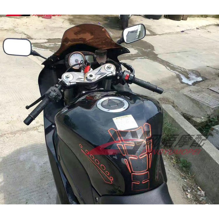 Miếng Dán Xương Cá Trang Trí Bình Xăng Xe Máy Cbr600 Cbr1000 R6 R1 Zx6R Huanglong 600 Gsxr600 1000