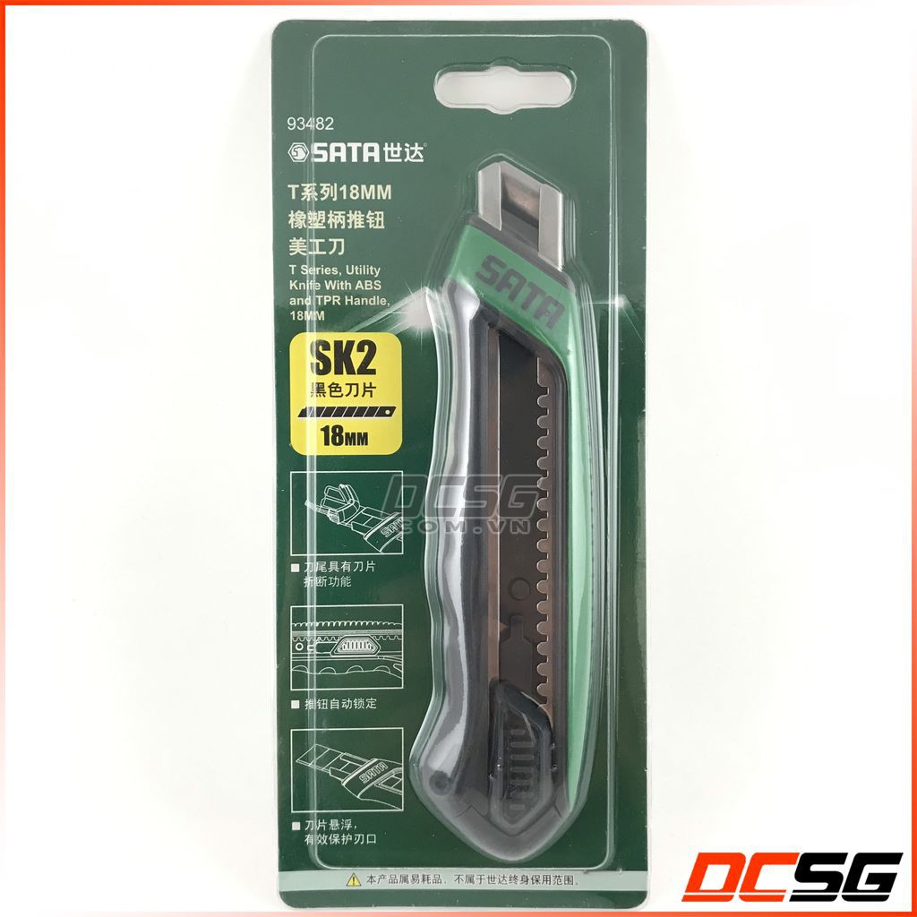 Dao rọc giấy chuyên dụng 18mm Sata 93482