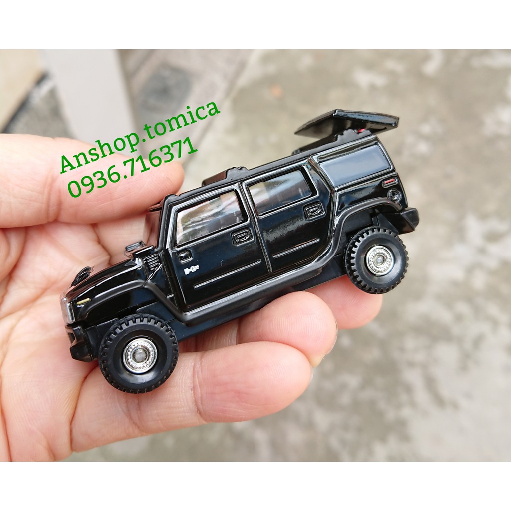 Mô hình xe Hummer No15 mở được cốp sau tomica Nhật Bản