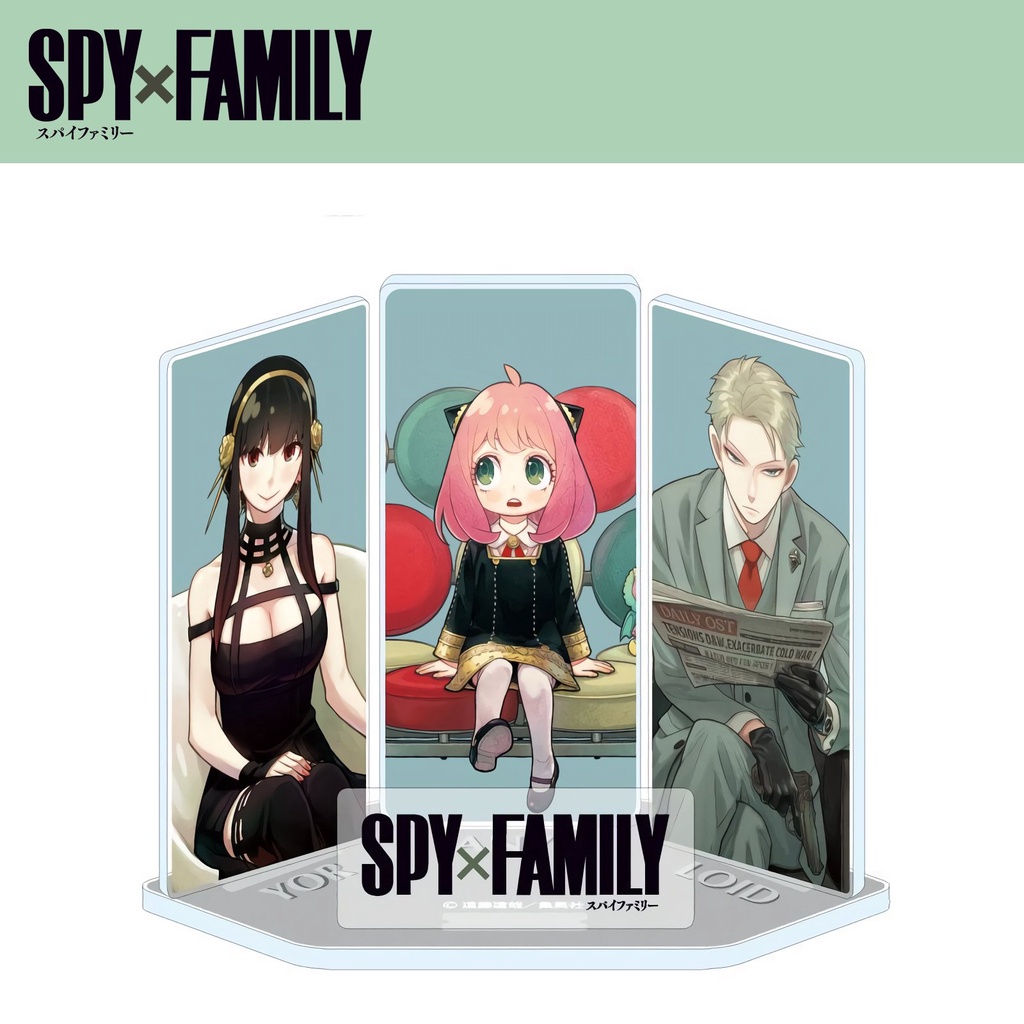 Mô hình mini nhân vật spy x family standee anya forger chất liệu acrylic trang trí bàn làm việc góc học tập