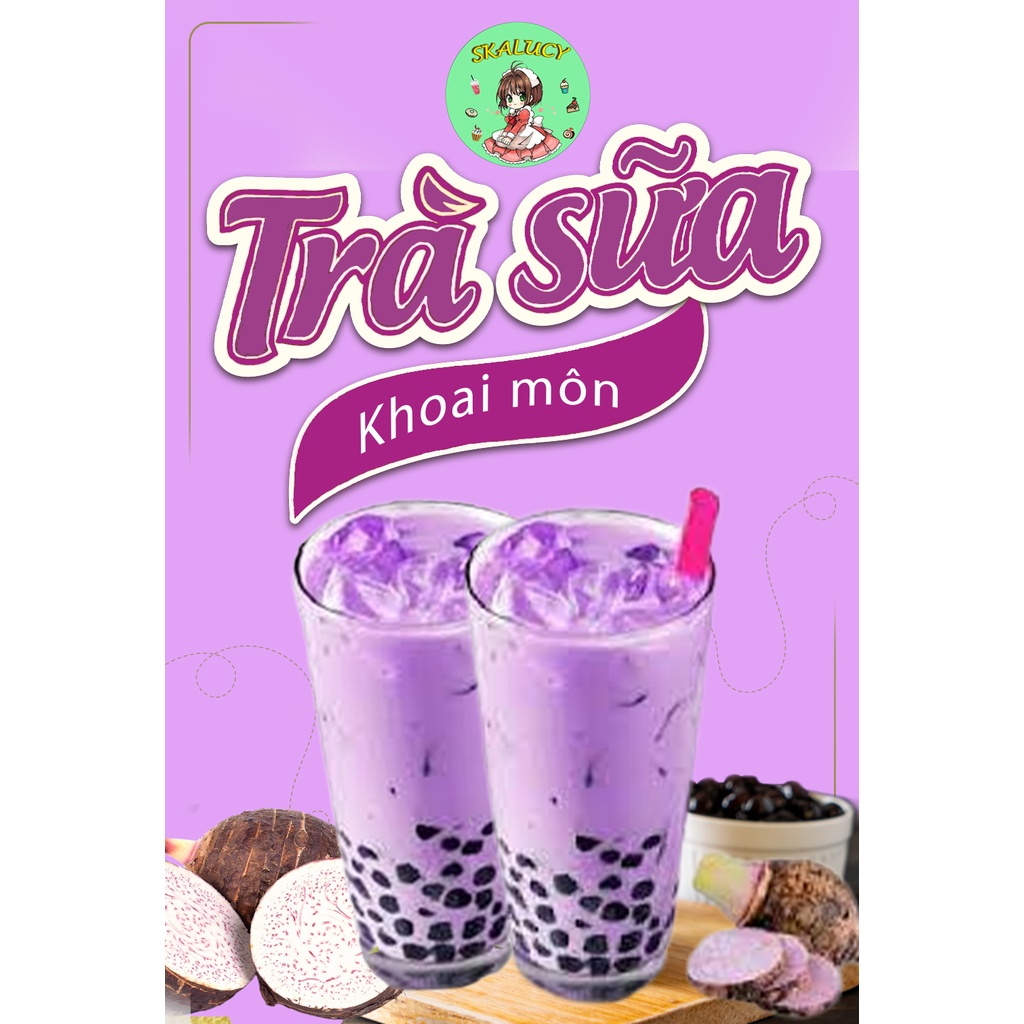 Set Nấu Trà SữaTrân Châu Vị Khoai Môn, Nguyên Liệu Nấu Trà Sữa Trân Châu Tại Nhà Đảm Bảo An Toàn Vệ Sinh Thực PhẩM