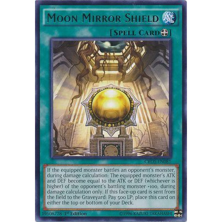 Thẻ bài Yugioh! Moon Mirror Shield - CROS-EN081 - Rare 1st Edition
