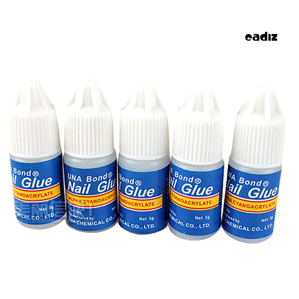 [Hàng mới về] Set 5 Lọ Keo Dán Trang Trí Móng Tay