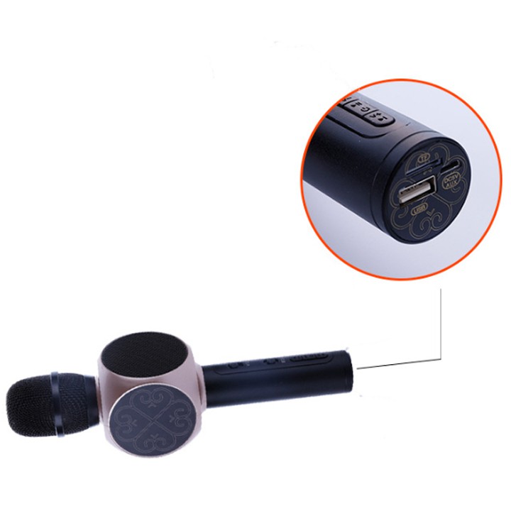 MICRO KARAOKE - MIC KHÔNG DÂY KARAOKE ĐA NĂNG KIÊM LOA BLUETOOTH ÂM THANH SIÊU BASS MIC BẮT GIỌNG CHỈNH