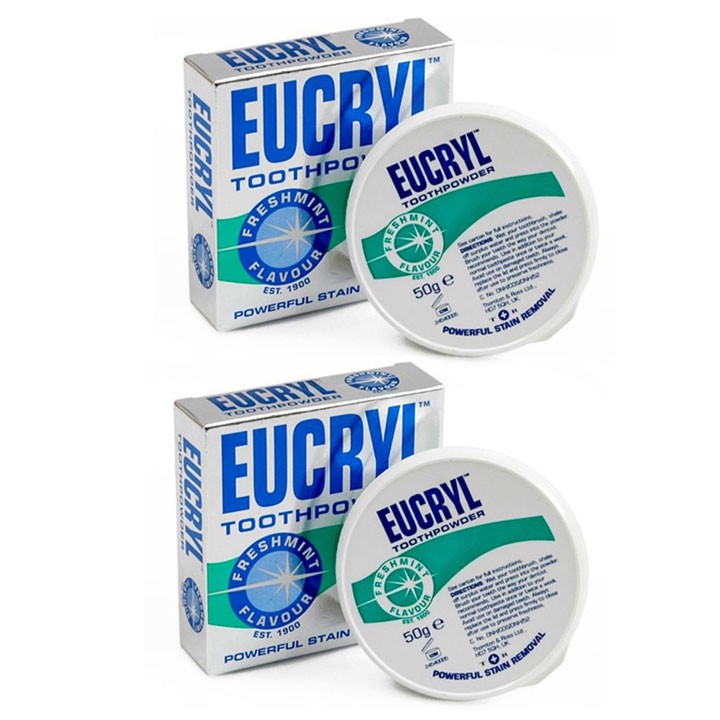 Combo 2 bột trắng răng eucryl 50g