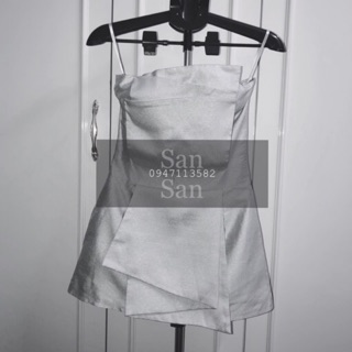 Jumpsuit xếp lớp chất tafta