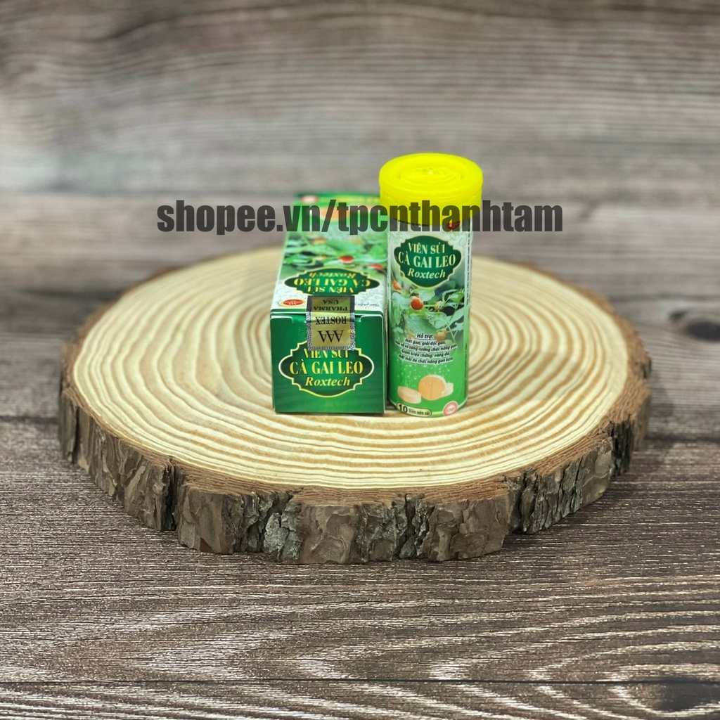 Viên sủi bổ gan CÀ GAI LEO diệp hạ châu hỗ trợ mát gan giải độc - Tuýp 10 viên