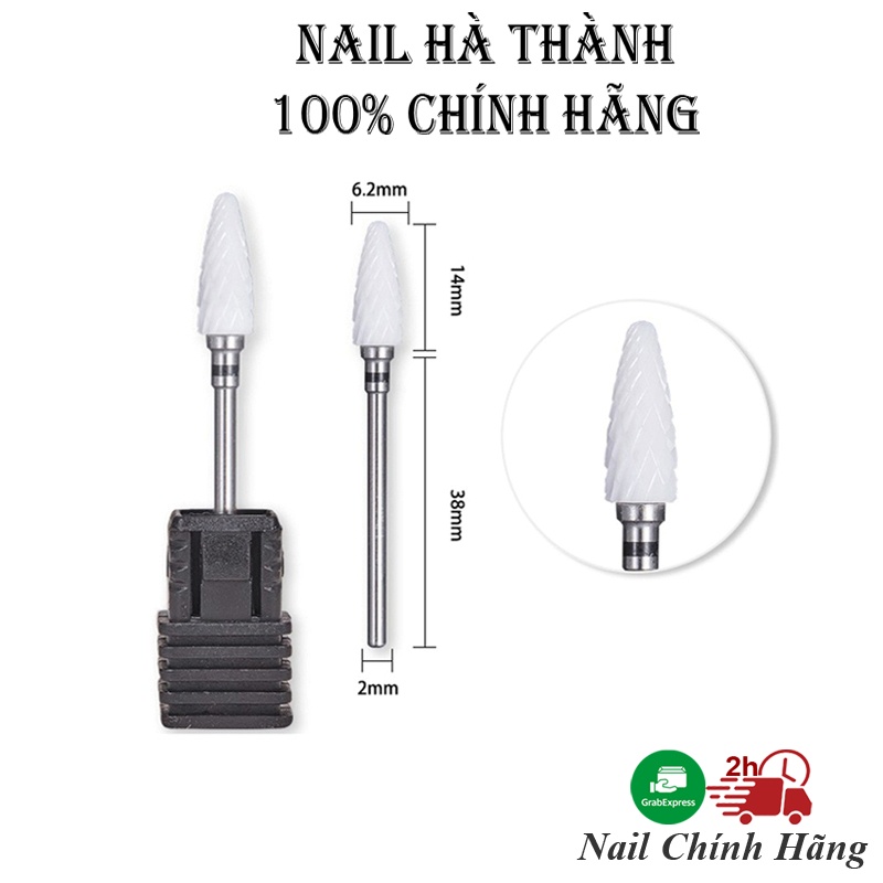Đầu mài móng sứ phá bột phá gel, phụ kiện làm nail Chính Hãng