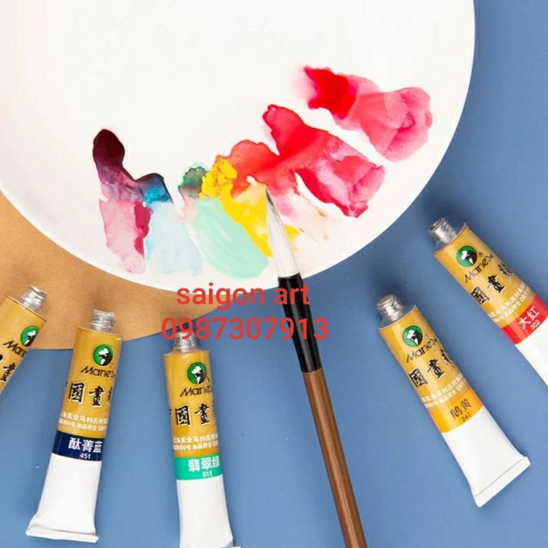 Màu Vẽ Tranh Thủy Mặc Maries Bộ 12,18,24,36 Màu