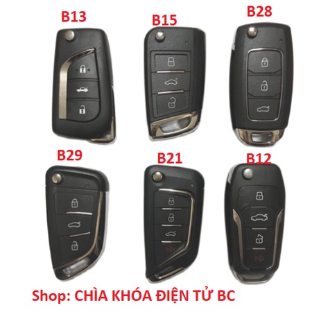 Chìa khóa gập xe vios bản đủ mẫu mới nhất bao bền,đẹp