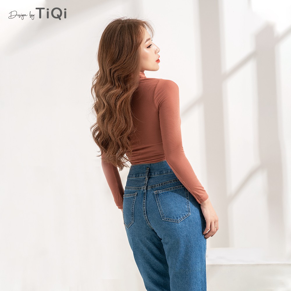 Quần Jean Nữ Lưng Cao 2 Nút Tôn Dáng  TiQi Jeans B1-193