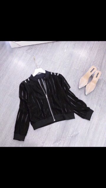 🚚 FREE SHIP  ÁO KHOÁC BOMBER LƯỚI SIÊU ĐẸP CHUẨN FROM