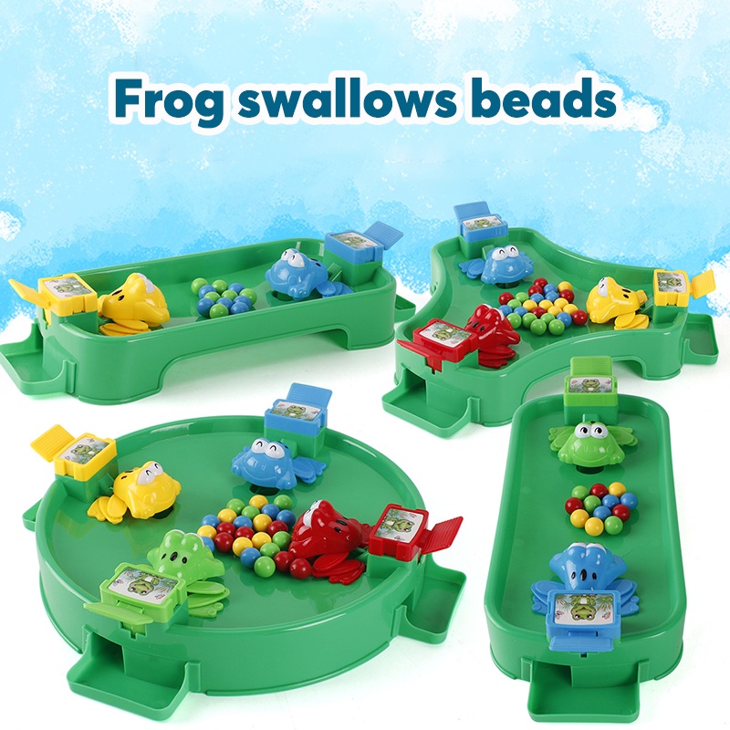 Bộ đồ chơi ếch ăn hạt SEA SUN TOYS để bàn tương tác giữa cha mẹ và bé