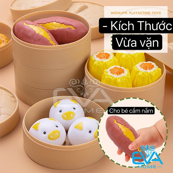 Bộ Đồ Chơi Nấu Ăn Dimsum 84 Chi Tiết Tặng Kèm Bộ Tạp Dề Và 2 Ống Tay Cho Bé Dễ Thương