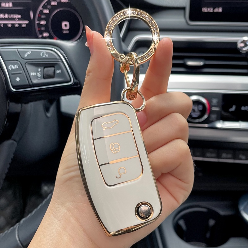 Vỏ Bọc Chìa Khóa Xe Hơi Ford Fiesta Focus 2 Ecosport Kuga Escape Falcon B-Max C-Max Eco Galaxy