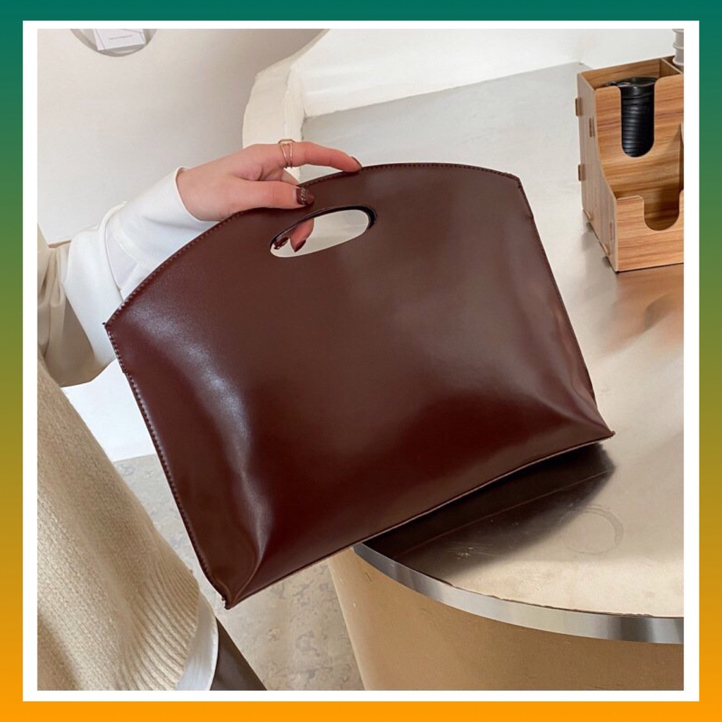 Túi Clutch Nữ Cầm Tay Da Pu Cắt Nguyên Miếng YQ4314