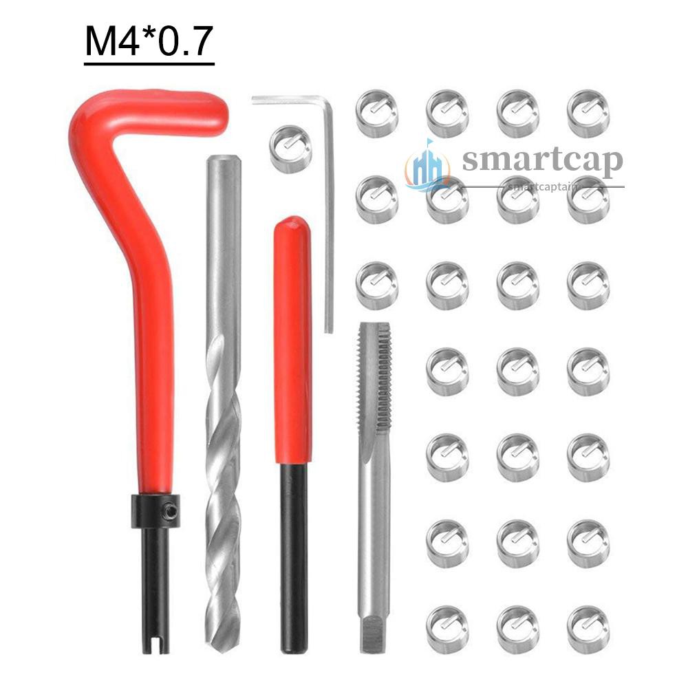 Scap 30 Cái Bộ chèn sửa chữa ren hệ mét M3 M4 M7 M9 M11 Helicoil Car Pro Coil Tool M11 * 1.5