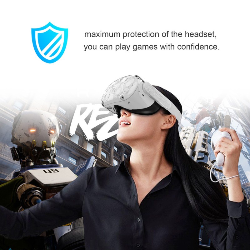 Vỏ Bọc Bảo Vệ Hộp Sạc Tai Nghe Oculus Quest 2 Chống Va Chạm Và Trầy Xước Siêu Bền