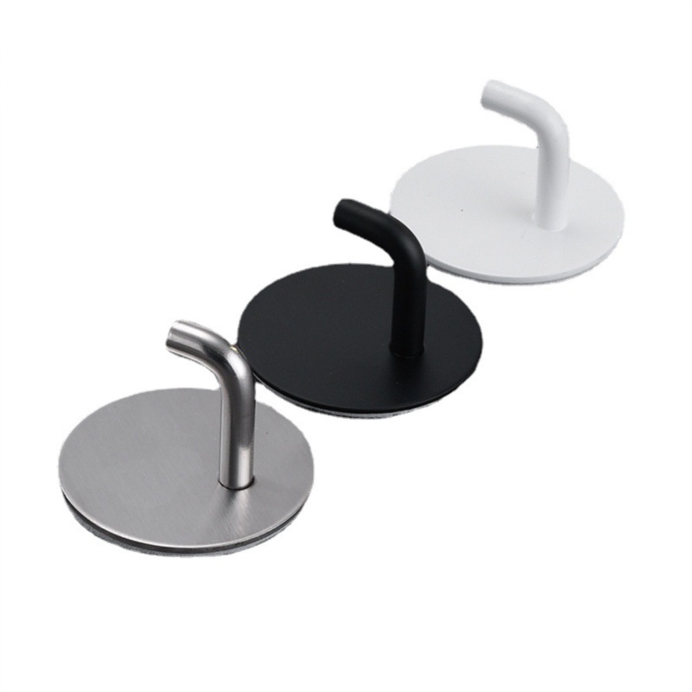 Giá Đỡ Dù / Chìa Khóa Tự Dính Hình Tròn Bằng Thép Không Gỉ Tiện Lợi Dành Cho Phòng Tắm / Nhà Bếp