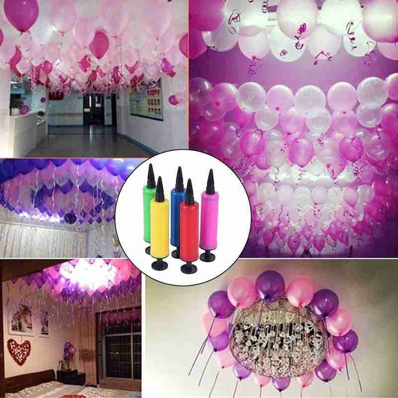 Ready Stock - Máy Bơm Bong Bóng Màu Ngẫu Nhiên