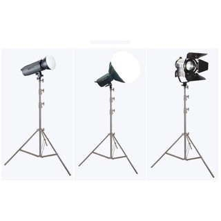 Chân đèn inox 2.8m cỡ lớn quay phim, chụp ảnh cho studio và sản xuất phim