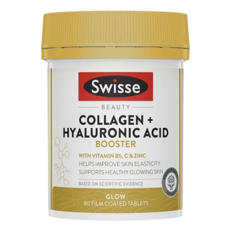 Swisse Collagen + HYALURONIC ACID (HA) Booster 80 Tablets