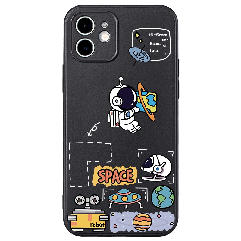 Ốp lưng JURSUE mềm chống bẩn hoạt hình dễ thương đẹp cho iPhone 13 12 11 Pro Max SE 2020 X XR XS ip 8 7 6 6S Plus Y278