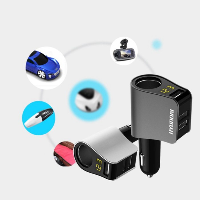 Sản Phẩm Tẩu Sạc-Ô Tô-Cao Cấp-Chính Hãng-Hyundai-HY-10 .