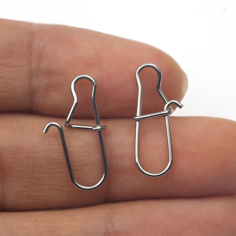 Set 100 móc gắn mồi câu cá inox 304 000-5#