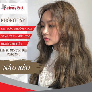 Thuốc nhuộm tóc màu NÂU RÊU Johnny Feel - Lên Từ Nền Đen/ Nâu - KHÔNG TẨY