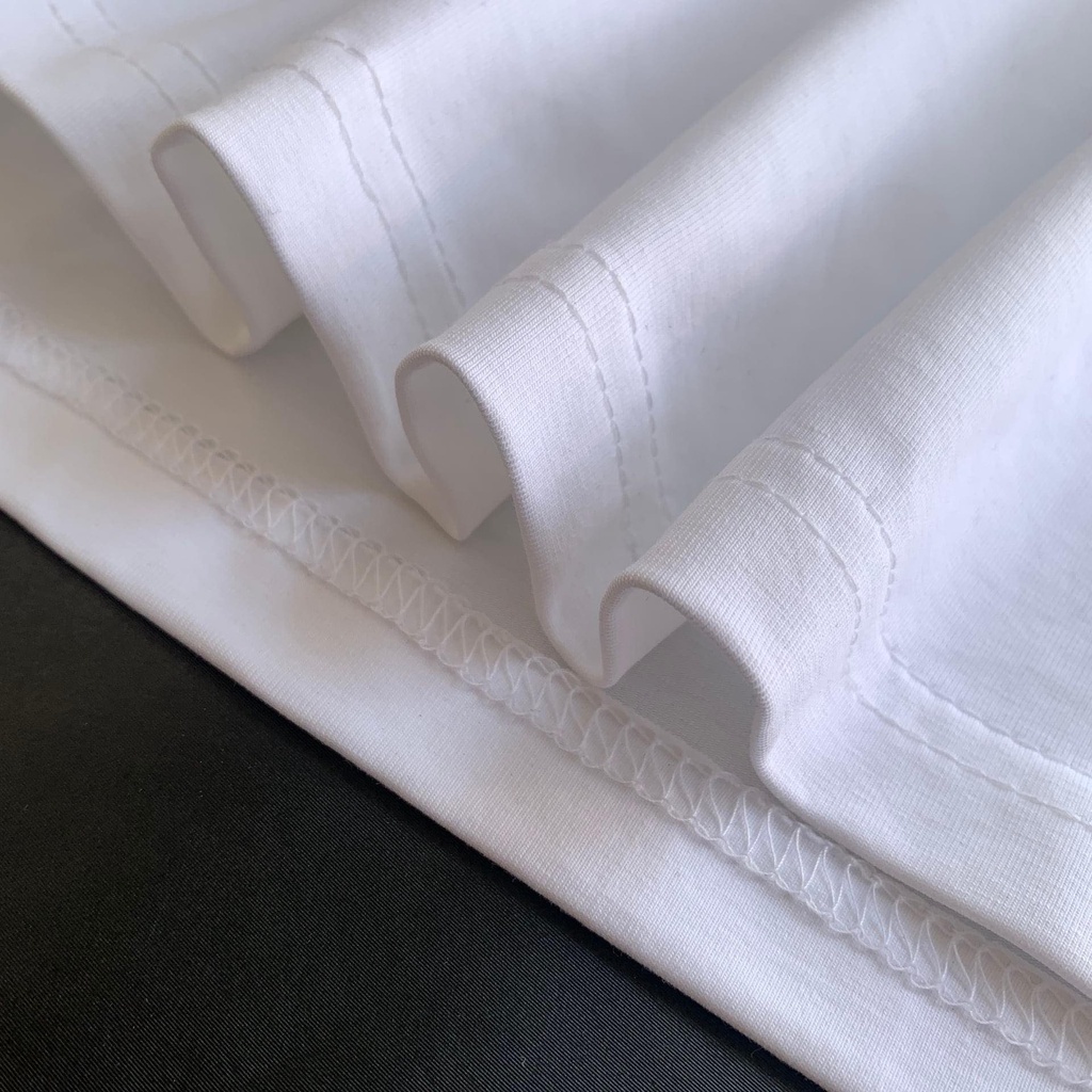 Áo Thun Trơn Basic Cổ Tròn Cotton 4 Chiều Cao Cấp, Co Giãn, Thoáng Mát, Thấm Hút Mồ Hôi - TRẮNG - GUNN T-SHIRT