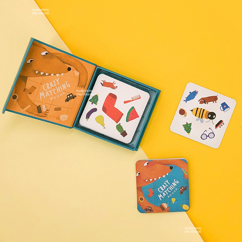 BỘ THẺ BÀI LUYỆN PHẢN XẠ CHO BÉ VỚI GIA ĐÌNH CRAZY MATCHING