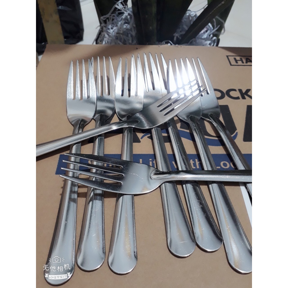 Nĩa Inox Cán Dài Dùng Để Ăn Trái Cây, Cơm Sườn...