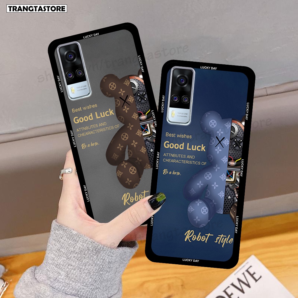 Ốp Vivo Y51 2020 / Y51s / Y72 5G / Y53s in hình gấu Bearbrick,Mountain,xanh,đen,đỏ giá rẻ