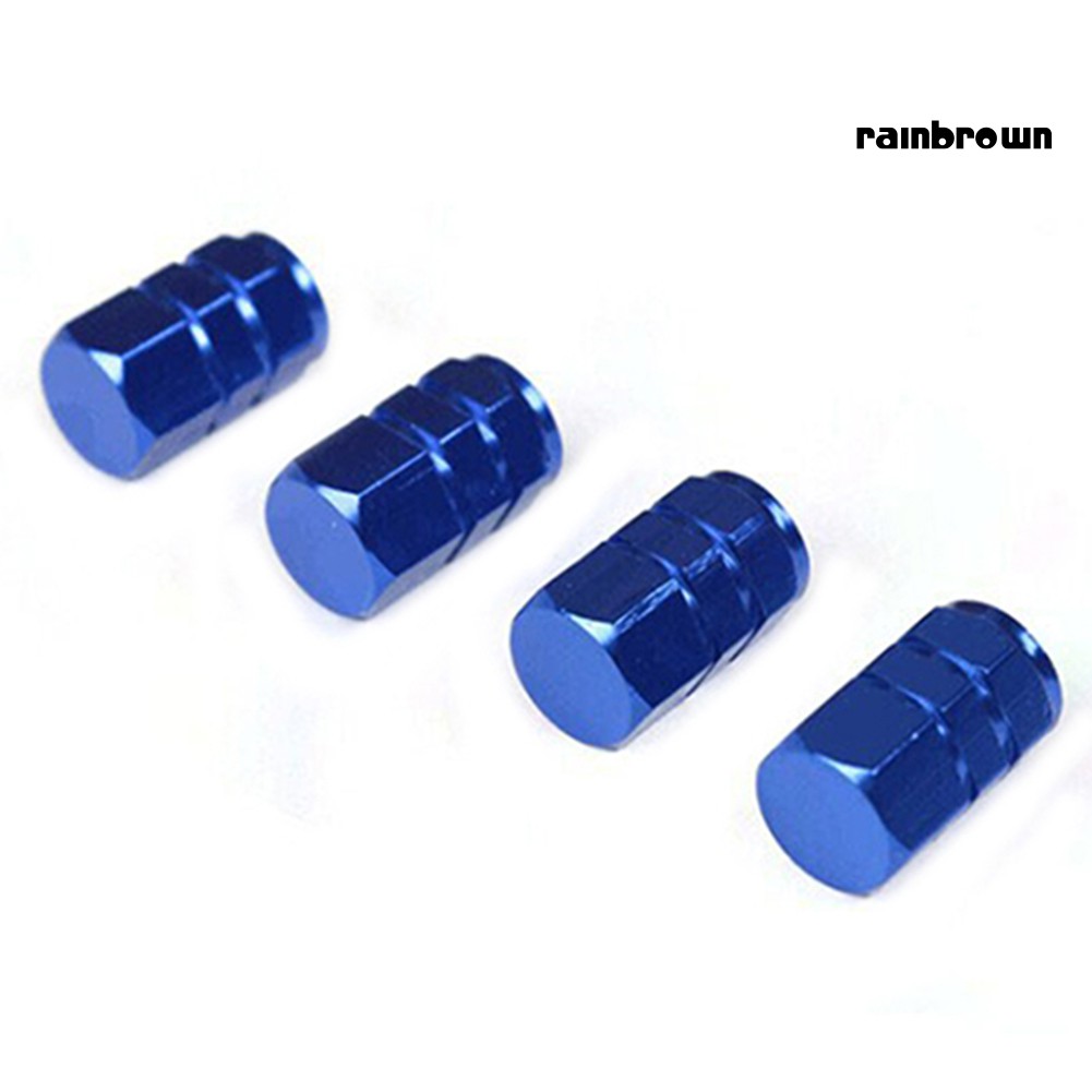 Set 4 Nắp Đậy Van Lốp Bằng Nhôm Tiện Dụng Phù Hợp Cho Xe Ô Tô / Xe Tải
