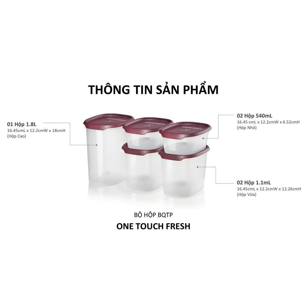 Bộ Hộp Tupperware One Touch Fresh