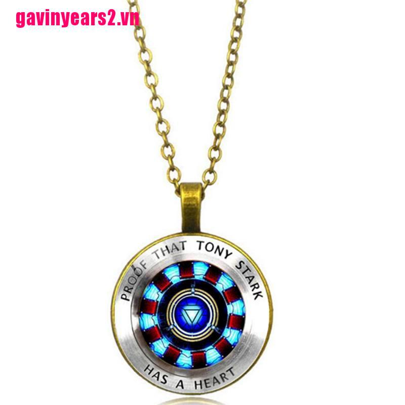 Vòng cổ Mặt Hình Iron Man Và Trái Tim