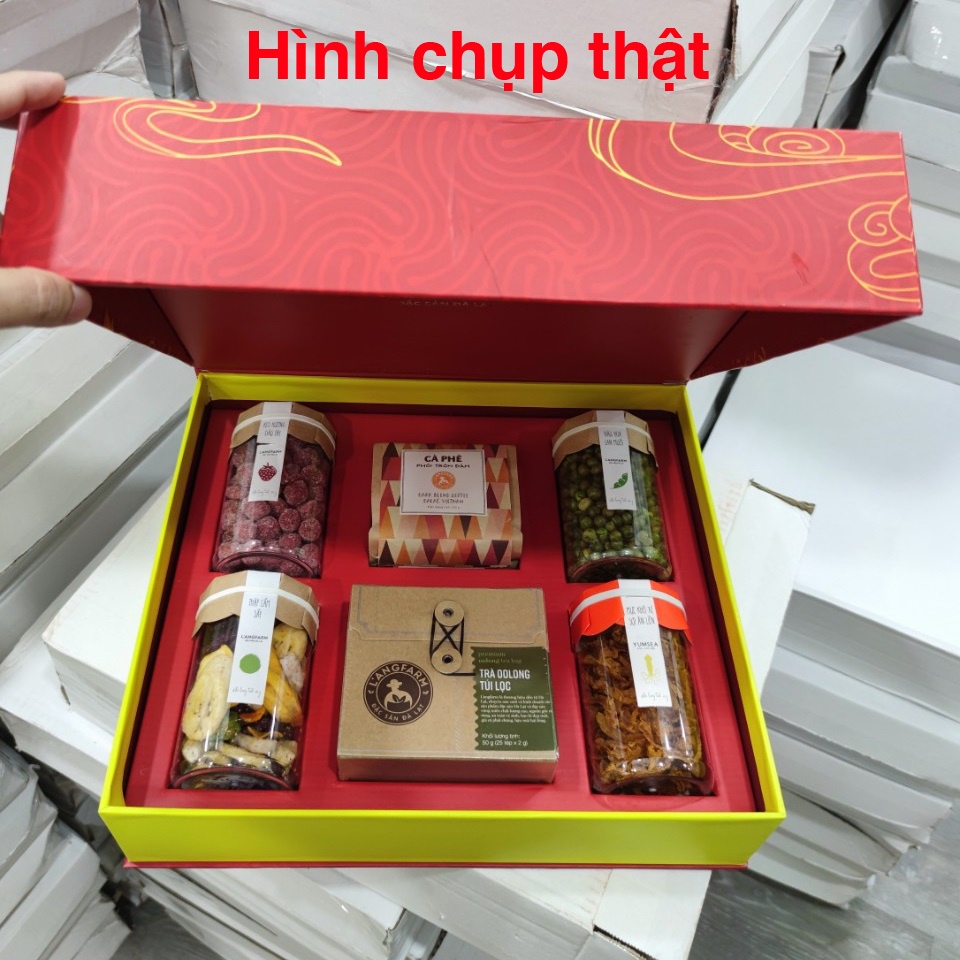 [Full VAT] Hộp quà Tết L'angfarm 2022 Phúc Lộc Thọ Langfarm - Nhất Tín Food | BigBuy360 - bigbuy360.vn