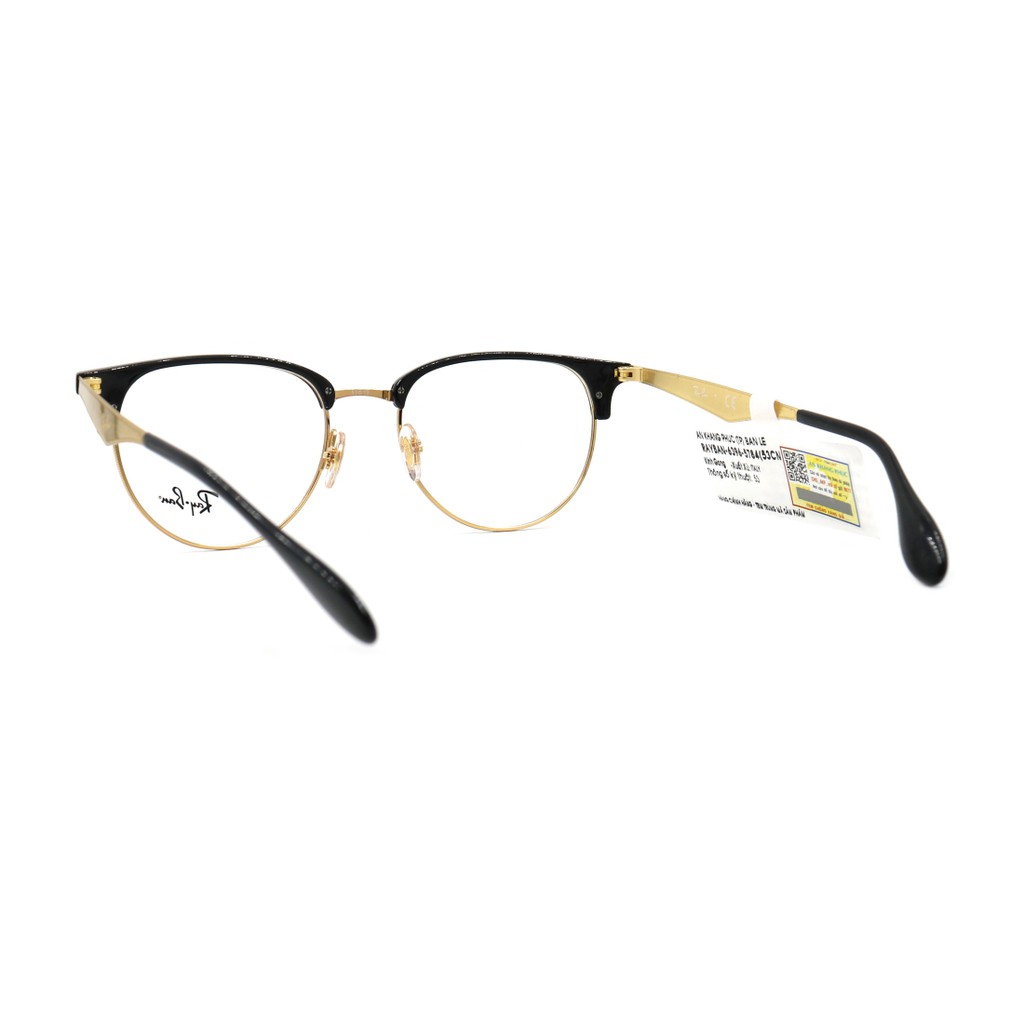 RB6396 5784-Gọng kính nam nữ Rayban chính hãng(53-19-145), thiết kế dễ đeo bảo vệ mắt