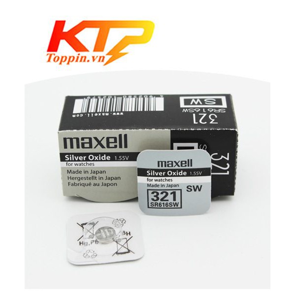 Pin đồng hồ chính hãng Maxell SR616SW - pin 321 pin 616