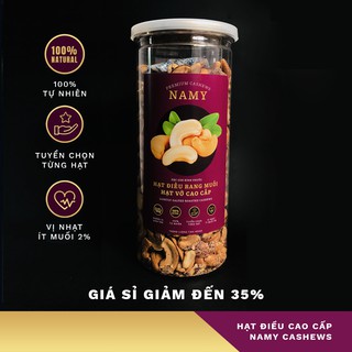 Hạt Điều Rang Muối Hạt Vỡ NAMY - Ít Muối - Cân Đủ 450g - Có Giá Sỉ