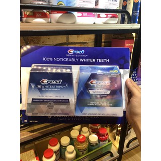 Combo Miếng dán trắng răng Crest 3D Whitestrips Professional Effects
