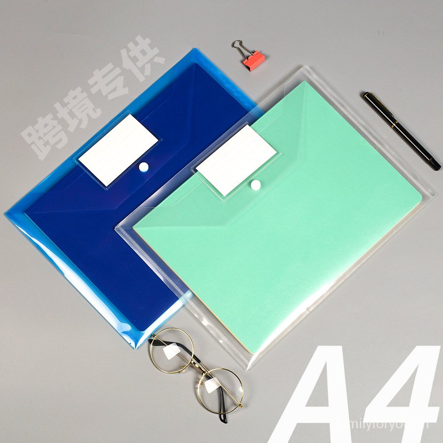 【Transparent Tập Tin Bag】Thickened Kinh Doanh Để Thẻ Nhãn Tích Tắc Thư Mục A5File Chất Liệu Túi Bảo Quản