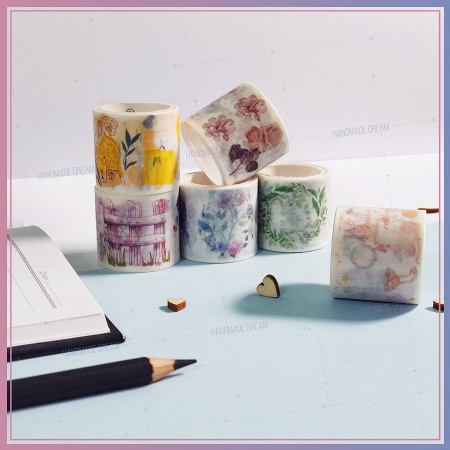 Washi Tape họa tiết dễ thương trang trí sổ tay