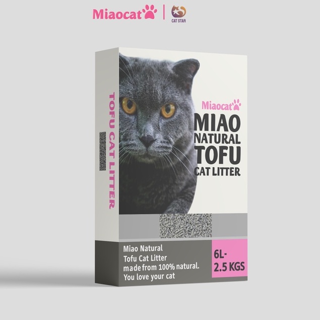 Cát vệ sinh đậu nành Miao Tofu Cat Litter dành cho mèo | Cát vệ sinh đậu nành hữu cơ cho mèo