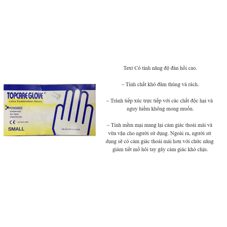 Găng tay y tế Topcare Glove (hộp 50 đôi)