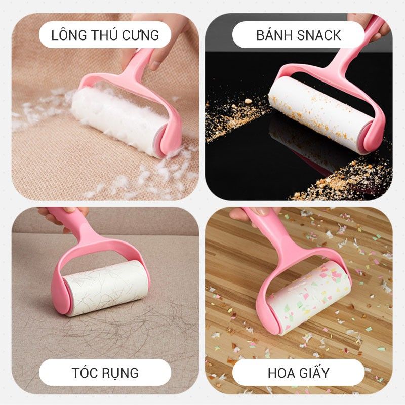 Cây Lăn Bụi Đa Năng Làm Sạch Quần Áo, Làm Sạch Nệm Sofa, Ga Giường, Lăn Sạch Tóc Rụng, Lông Chó Mèo.