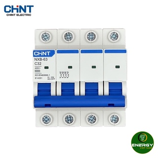 Áp tô mát 4p chint ac - aptomat chint nxb-63 4p chint ac 632a, 40a, 63a - thiết bị điện energy