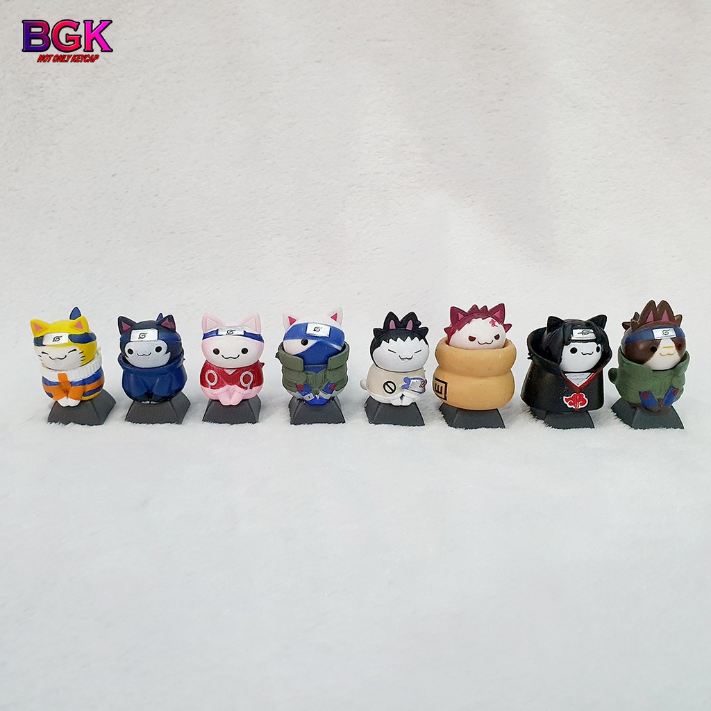 Keycap lẻ hình Mèo Cosplay Naruto siêu dễ thương độc lạ ( Keycap Artisan )