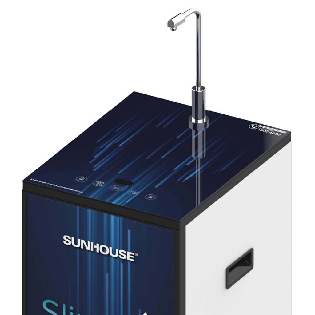 Máy Lọc Nước R.O Nóng Lạnh Cảm Ứng Sunhouse Slimbio SHA76214CK-S